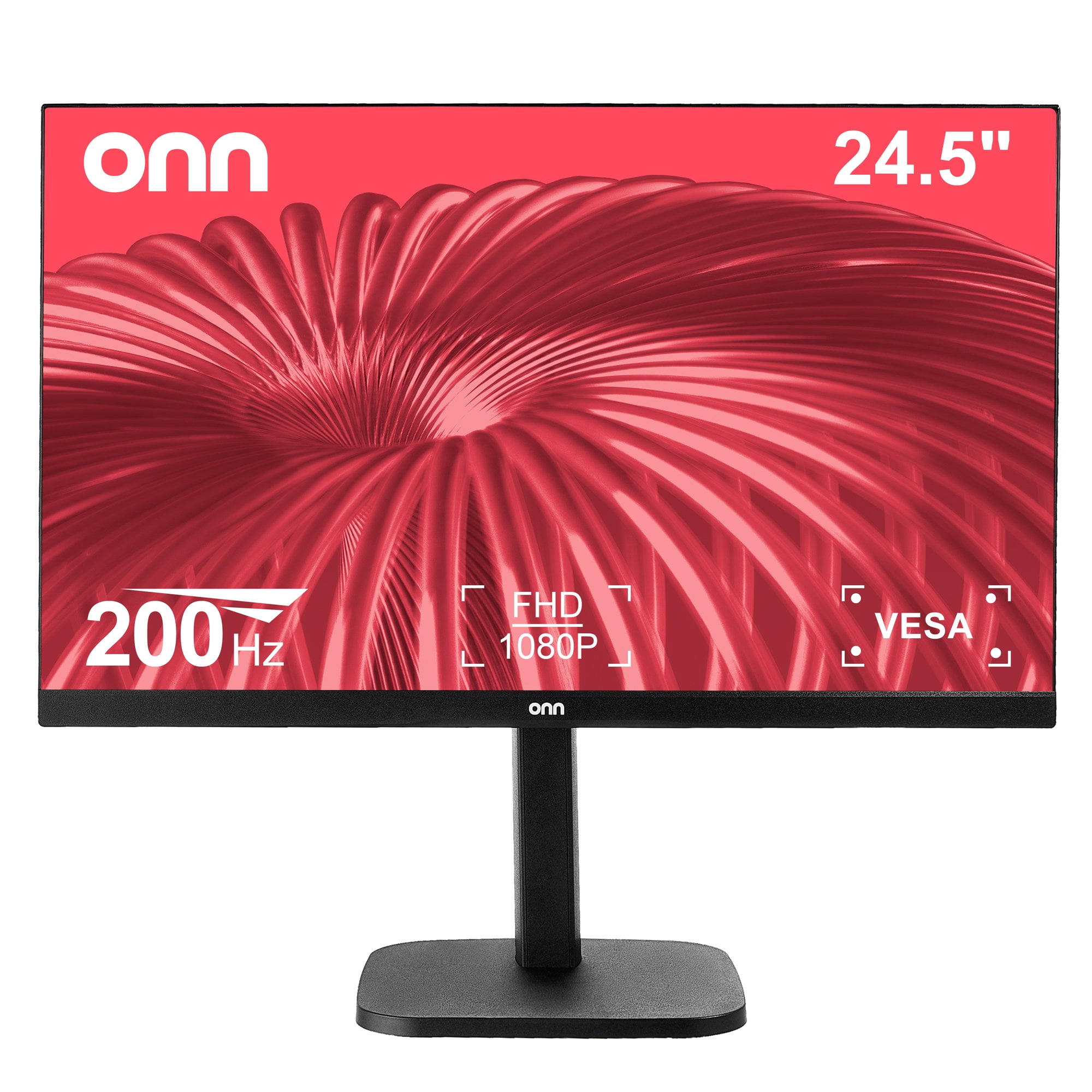 onn 25" FHD (1920 x 1080p) 200Hz 1ms AMD FreeSync Gaming Monitor with Cables, Black