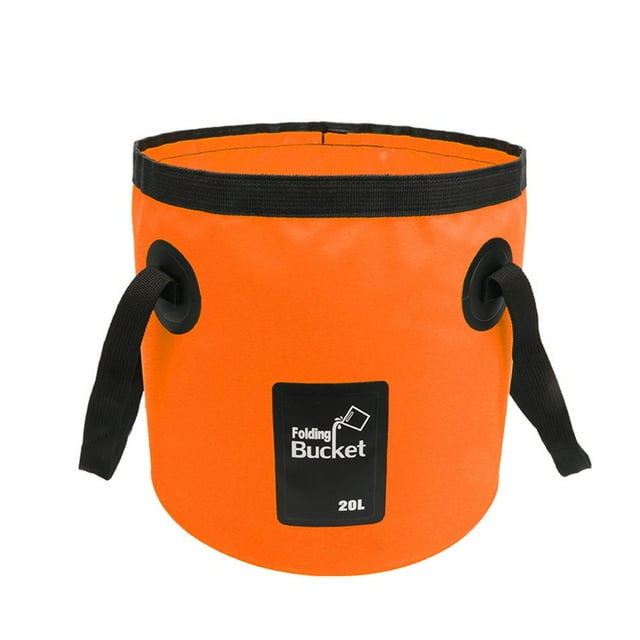 EIMELI Water Bucket Folding PVC Carrier Wash Basin Traveling Camping Fishing Boating Reusable Organizer Container