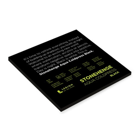 UPC: 0645248441187 | Legion Paper Stonehenge Aqua Black Watercolor Pad  15 Sheets  10  x 10