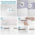 thumbnail image 4 of No Hook Shower Curtain, Purple Fox Shower Curtains for Bathroom with See Through Top Window, Funny Animals Modern Art Waterproof & Washable Bath Curtain Long 72"x78", 4 of 9