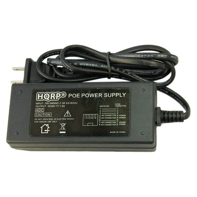 HQRP 24V POE Injector Power Over Adapter for Ubiquiti