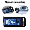 thumbnail image 2 of RIONIMA 2026 New Handicap Placard Holder Disabled Parking Permit Sign Protector Universal Easy to Install Car Visor Auto Card Clip with Pen Holder for Car,Suv,Van,Truck, 2 of 4