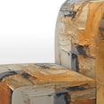 thumbnail image 4 of Designart "Gleaming Geometry Gold Grey painting XV" Gold Abstract Collages Upholstered Accent Chair - Modern Arm Chair For Bedroom, 4 of 5