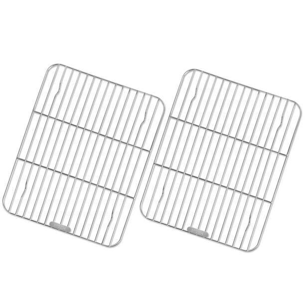 Saiveina Baking and Cooling Rack, 2 Pack 8.5 x 12 inch Oven Safe Wire