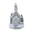 thumbnail image 2 of Casa que intensamente de Navidad, ilumina los edificios de la colección de casas de pueblo de Navidad para la decoración navideña de escritorio Estilo B Macarena Estatuilla en miniatura, 2 of 8