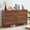 Walnut Set of 2, variant on LEFHDA Modern Wood Chest of 3 Drawers Bedroom Dresser, Wide Storage Cabinet & Contemporary Nightstand for Adults Walnut Finish Bedside Furniture