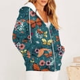 thumbnail image 1 of Chandails à Capuche Zippés pour Femmes Rabais de 50 % en Liquidation Blouse Imprimée Mode Hauts à Manches Longues Chandail Poches à Capuche, 1 of 6
