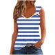 thumbnail image 2 of Puntoco Camiseta sin mangas con cuello cuadrado y estampado para mujer Camiseta holgada sin mangas, 2 of 4