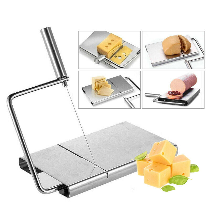 CHEESE BUTTER SLICER PEELER CUTTER TOOL WIRED WIRE THIN HANDLE SOFT THICK O4E4 