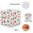 thumbnail image 3 of Foldable Fabric Storage Bin Home Cubes Clothing Organizer Bins Large Collapsible Box Basket for Home Organizer Pastel Watercolor Floral Pattern, 3 of 7