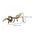 thumbnail image 2 of 1Pc Simulation Mantis Statues Brass Mantis Sculpture Desktop Decoration, 2 of 9