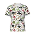 thumbnail image 4 of Qekee Dinosaur Classic Fit T-Shirt Men's Shirt Men's Tight Short Sleeves for Exercise, Running, Mountaineering - Dinosaur, 4 of 9