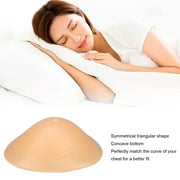 Bra Pad, Inserts Soft Silicone Triangular Shaped Concave Bottom Prosthetic Breast for Post Mastectomy [#2] 75B 80A
