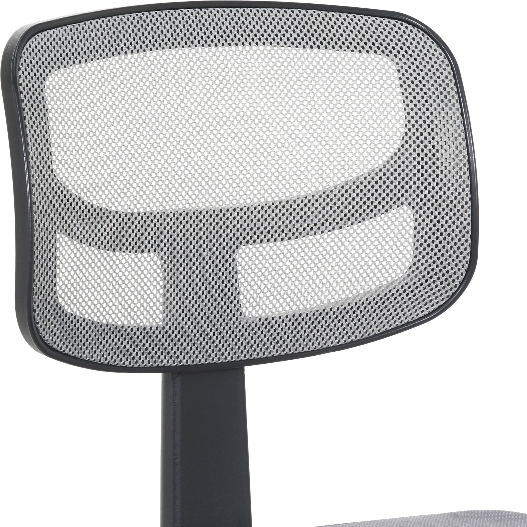 Mainstays Mesh Task Chair with Padded Seat, Teens and Adult, Gray/Gray