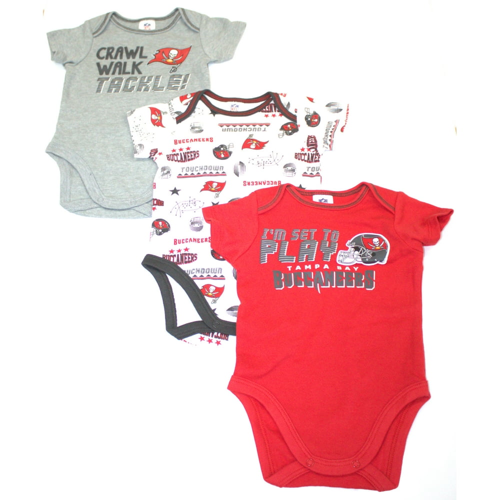 NFL - NFL Tampa Bay Buccaneers Baby Short Sleeve Bodysuits, 3pk - Walmart.com - Walmart.com