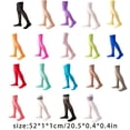 thumbnail image 2 of 1 Paire de Chaussettes Hautes 52 cm au-Dessus du Genou JK Personnalité Confortables Style Non Preppy Chaudes Bas Hauts Rayures Bleues Rouges, 2 of 7