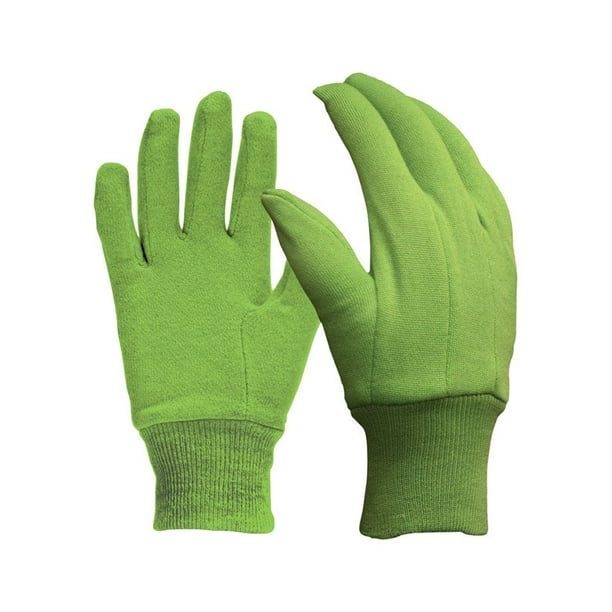 Digz M Jersey Cotton Garden Green Gardening Gloves Total Qty 6 Each Pack 1 Com Digz M Jersey Cotton Garden Green, All Cotton Garden Gloves