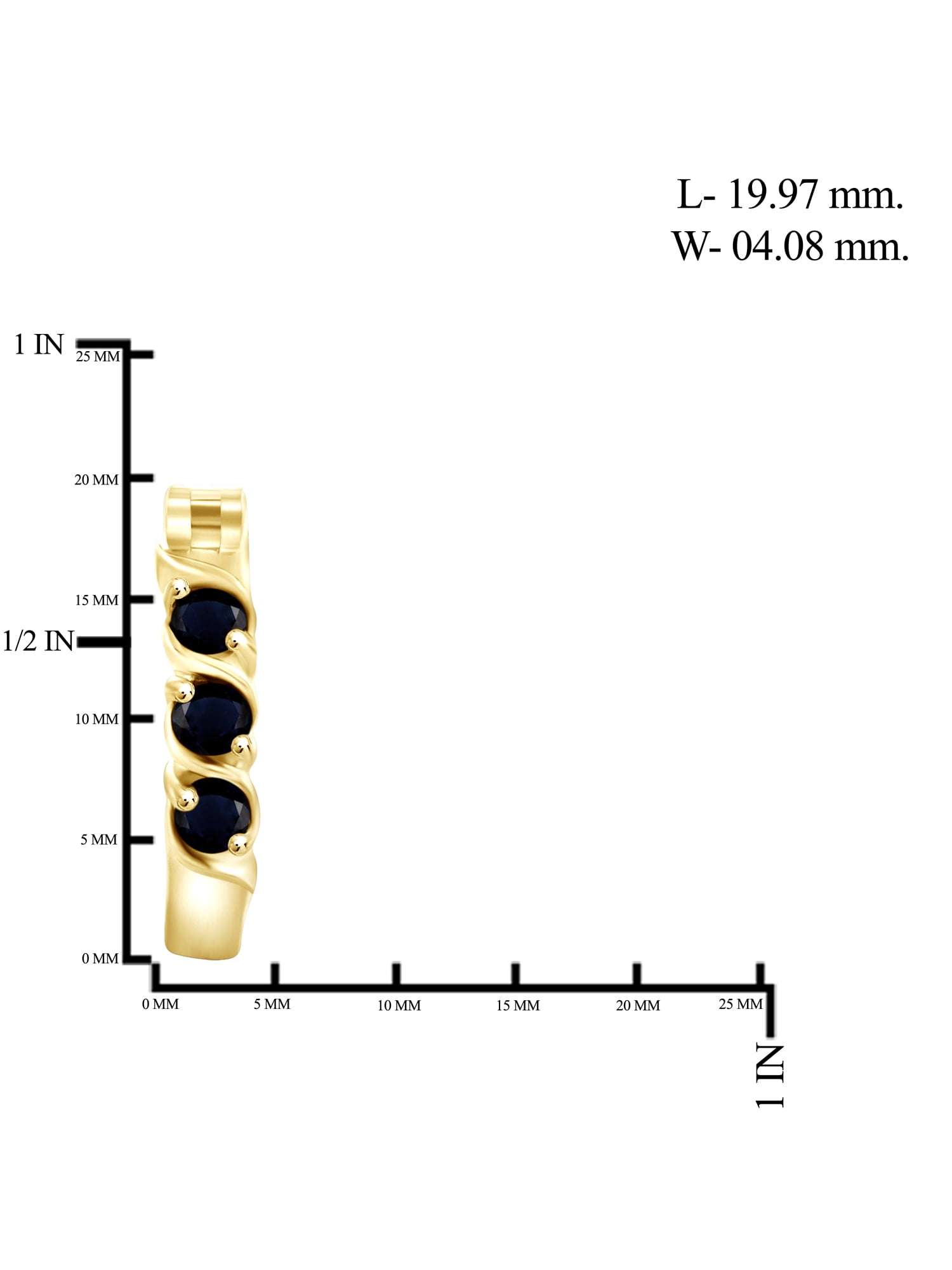 JewelersClub 0.80 CTW Sapphire Hoop Earrings – 14k Gold-Plated Silver (.925)| Hypoallergenic Hoops for Women - Round Cut Set with Post Backs