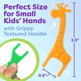 thumbnail image 3 of Children's dental floss sticks 4-pack (200 count) - fun animal-shaped floss sticks, bubblegum flavor, easy to slide between teeth, helps prevent cavities and gum disease, 3 of 4