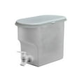 thumbnail image 1 of A White 3.5L Drink Dispenser With Tap For Parties Bbq Picnic Iced Tea Juice Beverage Container Cold Filter Pitcher #OTj90, 1 of 5