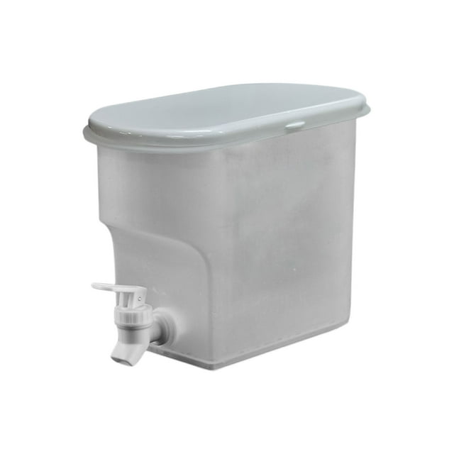 A White 3.5L Drink Dispenser With Tap For Parties Bbq Picnic Iced Tea Juice Beverage Container Cold Filter Pitcher #OTj90