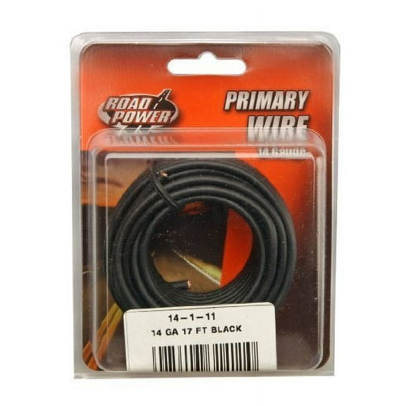 Coleman Cable 17 ft. 14 Ga. Primary Wire Black