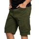 thumbnail image 2 of Pantalones Cortos de Hombre de Cintura Elástica con Bolsillos de Color Sólido Pantalones de Ropa de Trabajo Casual, Moda Suelta Pantalones Cortos de Algodón para Correr, Trabajo Y Diario, 2 of 6