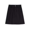 thumbnail image 2 of White High-Waisted A-Line Denim Mini Skirt For Women, Casual Summer Style, 2 of 6