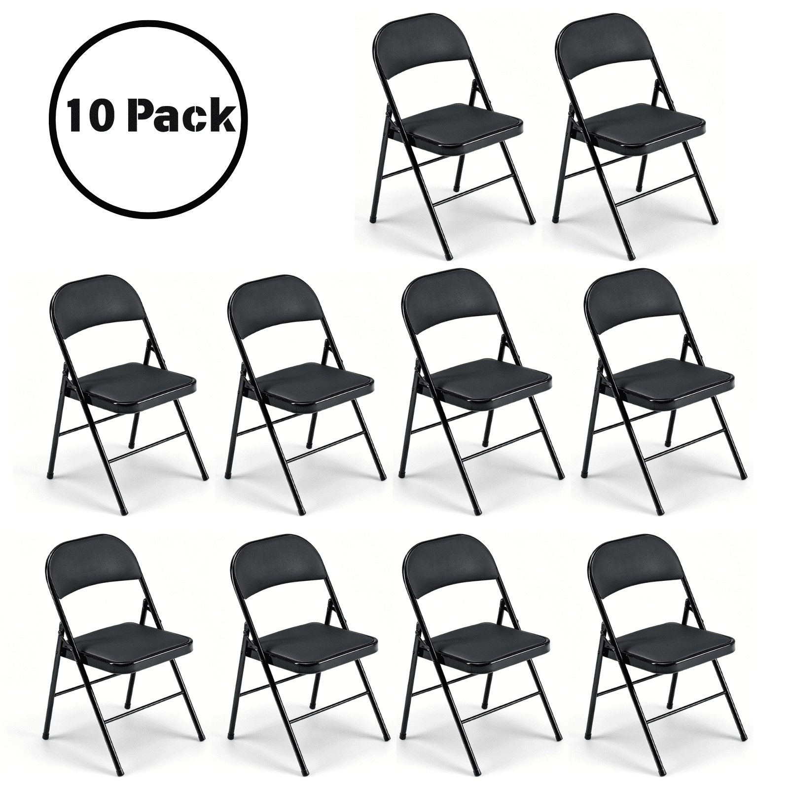 ubesgoo 10 pack folding chairs product