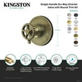 thumbnail image 4 of Kingston Brass KS4033CG Fuller Single-Handle Six-Way Diverter Valve with Round Trim Kit, Antique Brass, 4 of 4
