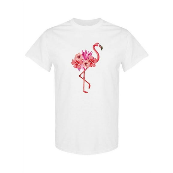 Flamingo Made Of Flowers T-Shirt Women -SPIdeals Designs, Female Large