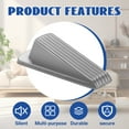 thumbnail image 3 of LAMIRO 4Pcs Door Stoppers for Bottom of Door,Easy Installation Under Door Noise Stopper,Freely Adjust the Door Opening Angle Decorative Door Stoppers,gray+dark gray, 3 of 7