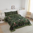 thumbnail image 3 of Erosebridal Teen Bohemian Flower Bedding King Comforter Set,Spring Garden Comforter Sets King Size,Botanical Room Decorative,Reversible,Microfiber,3 Pieces, 3 of 8