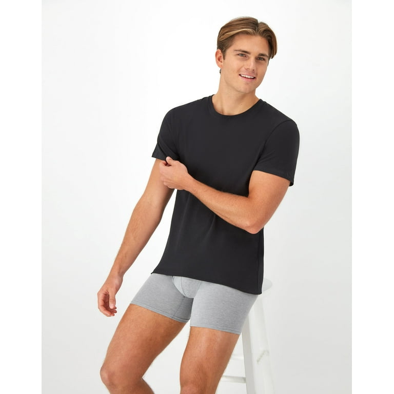 Hanes Originals Men's Stretch Crewneck T-Shirt, Moisture Hanes Originals Men's Stretch Crewneck T-Shirt, Moisture