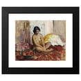 thumbnail image 2 of Henri Lebasque 18x15 Black Modern Framed Museum Art Print Titled - Egyptian on the Fruit Plateau, 2 of 5