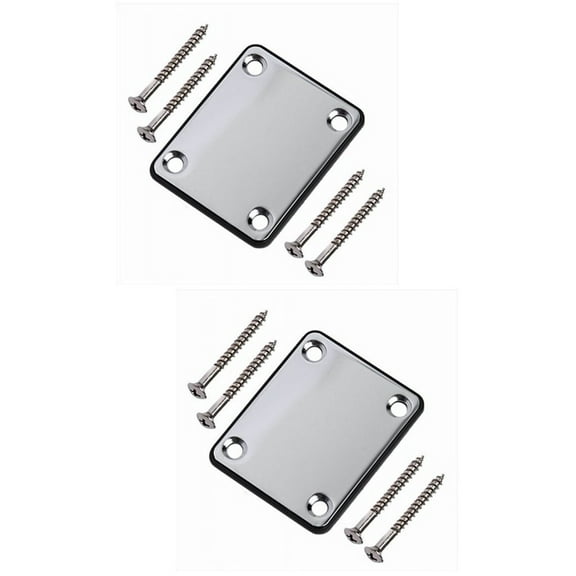 Set of 2 Guitar Back Plate 6.70X5.50X0.50CM Silver
