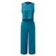 thumbnail image 4 of Conjunto de dos piezas de verano para mujer: top sin mangas con cuello redondo y pantalones anchos, traje de poliéster con detalle de botones, 4 of 5