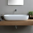 thumbnail image 3 of Nameeks Scarabeo 1803-No Hole Scarabeo Glam 30" Rectangular Ceramic Vessel Bathroom Sink -, 3 of 4
