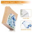 thumbnail image 4 of Flowers and Blue Butterflies Acrylic Napkin Holder Clear Paper Tissue Dispenser Kitchen Dining Room Bathroom Party Hotel, 4 of 8