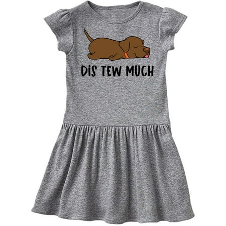

Inktastic Napping Dis Tew Much Chesapeake Bay Retriever Gift Toddler Girl Dress