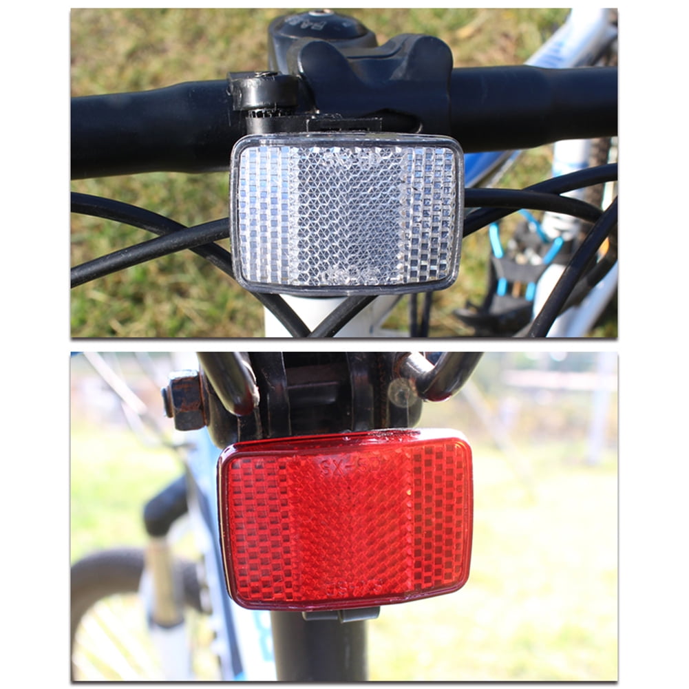 Edfrwws Mountain Bike Reflector Set MTB Bicycle Front Rear Reflectors Night Riding Walmart