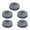 Black crystal leathe, variant on Yihuala 5pcs High Hardness Billiard Cue Tips Replacement for Jump Break Cues