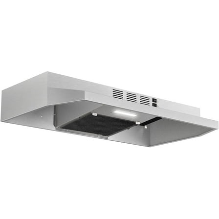 Range Hood 30 inch Under Cabinet Stainless Steel Kitchen Vent Hood 280CFM Built-in Color silver