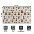 thumbnail image 5 of Beige Highland Cow Boot Flower Pattern Door Rugs,Washable Non Slip Door Mats Indoor,Decorative Door Mats,Entry Mat Indoor for Entrance,Bedroom,Kitchen,Bathroom,17"x30", 5 of 6