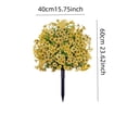 thumbnail image 6 of Zzistar 1.97FT Artificial Trees With Ground Spike Set Of 2, Weather-Resistant Faux Shrubs Bushes Potted Plants With Flowers For Outdoor Indoor Front Porch Garden yellow, 6 of 7
