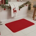 thumbnail image 4 of Eolstice Thickened Foam Bath Mat, Super Soft and Absorbent Design Bath Mat, Non Slide Bathroom Rug, Machine Washable Floor Carpet for Home, Shower and Bathroom Use(Red), 4 of 8