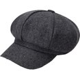 thumbnail image 3 of CoCopeaunts Octagonal Newsboy Cap Autumn Winter Hats for Women Warm Fashion Ladies Casual Solid Woolen Beret Hat Painter Cap, 3 of 7
