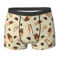thumbnail image 6 of Men's Boxer Briefs, Chocolate Cake Ice Cream Print Soft Comfy Mens Underwear Boxer Briefs Breathable With Widen Waist, 6 of 7