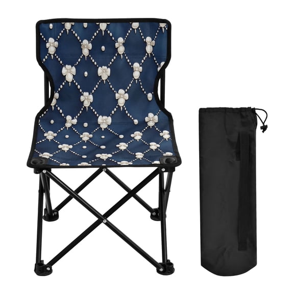 BZSMCE Camping Chairs Modern Pearl Elegance Pattern Folding chair
