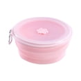 thumbnail image 2 of Cheers.US Portable Collapsible Food Storage Containers With Lids,Collapsible Bowls for Camping,Collapsible Silicone Lunch Box, Leftover Meal Box,BPA Free, Microwave, Freezer Safe, 2 of 5